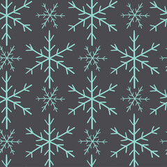 Christmas and New Year seamless pattern. Endless texture for wallpaper, web page background, wrapping paper and etc. Flat style.