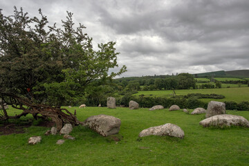 Piper's Stone circle. Athgreany, Co. Wicklow. Ireland. July 2020