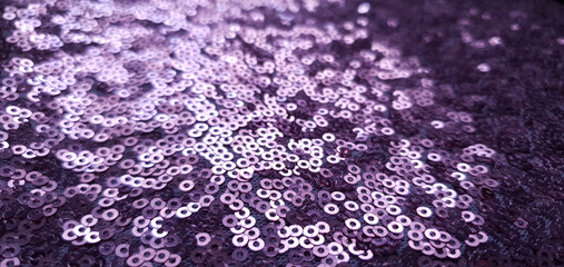 Lilac sequins. Background. Texture