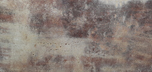 Texture of old rusty tin. Metal wall. The old garage. Background