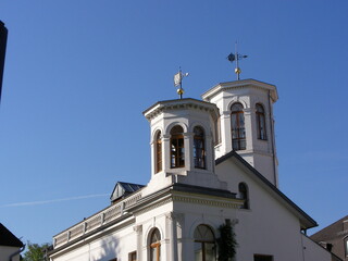 Fototapeta na wymiar Türme der ehemaligen Kirche
