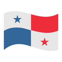 Panama flag set flags of countries in america continent icon vector symbol of country illustration isolated white background