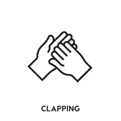 clapping vector icon. hands sign symbol. Modern simple icon element for your design	