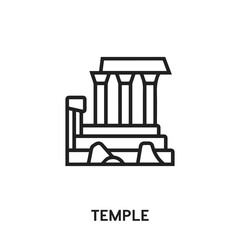 temple vector icon. temple sign symbol. Modern simple icon element for your design	