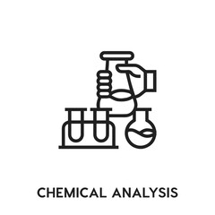 chemical analysis vector icon. experiment sign symbol. Modern simple icon element for your design	