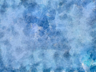 Fototapeta na wymiar blue background with brush strokes of pastel watercolor