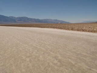 Badwater Basin surface, Death Valley National Park, California, USA