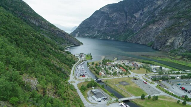 The Norwegian city of Laerdal