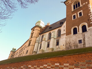 Old Wawel castle in Krakow, Poland. Cathedral. Travel destination.