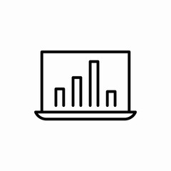 Outline global analytics icon.Global analytics vector illustration. Symbol for web and mobile