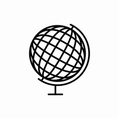 Outline globe icon.Globe vector illustration. Symbol for web and mobile