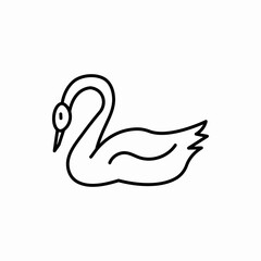 Outline goose icon.Goose vector illustration. Symbol for web and mobile