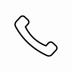 Outline handset icon.Handset vector illustration. Symbol for web and mobile