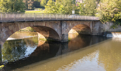 Fototapeta premium Stone arched bridge in Derbyshire