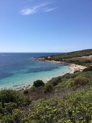 Fototapeta na wymiar Beach on the island of San Pietro, Sardinia - Italy