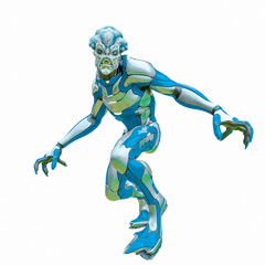 alien warrior attack