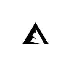 a simple Mountain logo / icon design