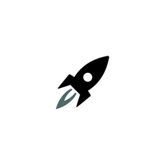 a simple Rocket logo / icon design