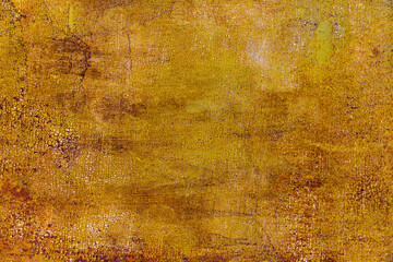 Yellow cracked aged dirty background.
