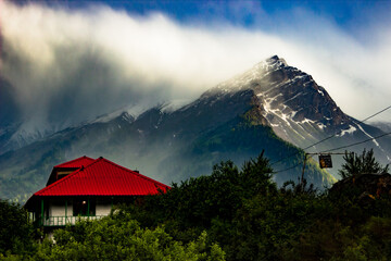 Tosh, Himachal Pradesh. 
A Home in the midst of mountains with snow and warmth. 