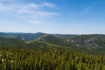 Beautiful landscape in the Grands-Jardins national park, Canada