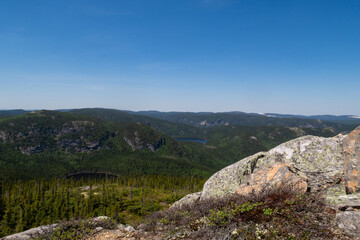 Beautiful landscape in the Grands-Jardins national park, Canada