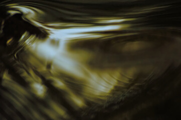 Abstract water surface in yellow