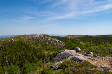 Beautiful landscape in the Grands-Jardins national park, Canada