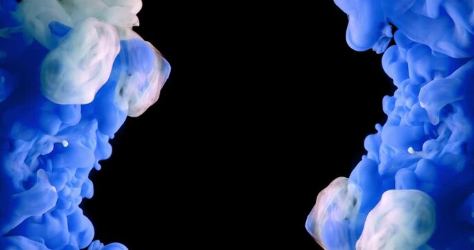 Colorful Ink Splashing And Swirling. Slow Motion Abstract Background. Beautiful Abstract 4K Background Footage.
