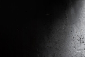 Textured background for text. dark gray sheet of iron.