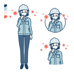 simple work wear woman_infection virus