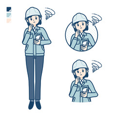 simple work wear woman_smartphone-sigh
