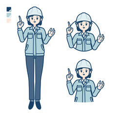 simple work wear woman_speaking