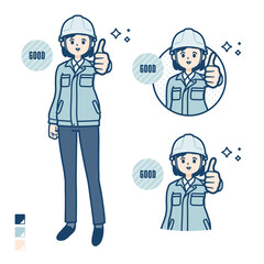 simple work wear woman_Thumbs-up