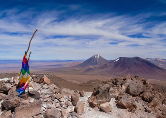 On top of Cerro Toco in the Atacama Desert. Picture taken from the top of Cerro Toco (5,604 m) with...