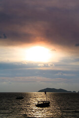 Sunset over Acapulco bay