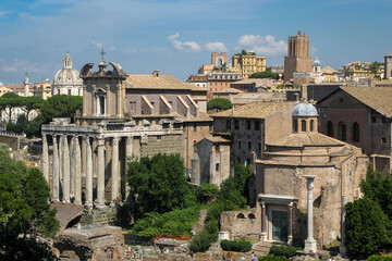 Fototapeta premium Acient Forum Romanum in the centre of Rome