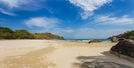 Brazilian tropical beach during summer