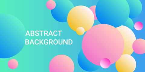 Trendy gradients of balls shapes.