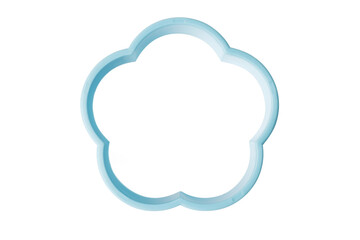 decorative baking molds isolated on white background. Cooking for children concept.