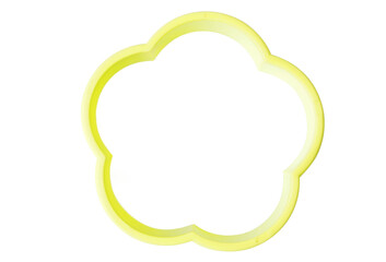 decorative baking molds isolated on white background. Cooking for children concept.