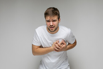 A person has heart pain. Myocardial infarction