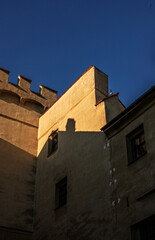 Fototapeta na wymiar tower of the old castle.austria 2020