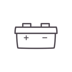 motor battery line style icon vector design