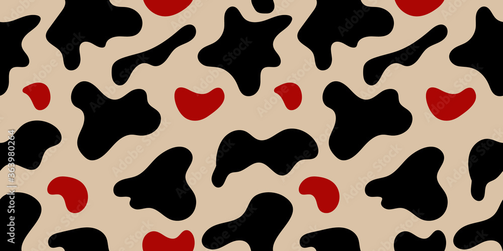 Poster vector image of a cow pattern