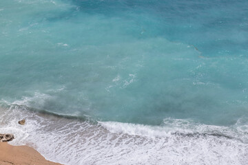 Playa de Alicante, España con vista desde arriba 
