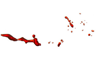 red juice splash isolated on white background
