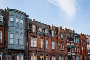 Fototapeta premium old houses in the old town