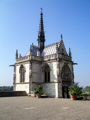 Fototapeta na wymiar The chapel of Saint-Hubert - burial of Leonardo da Vinci, great Renaissance artist.