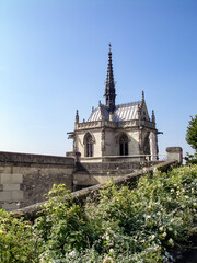 Fototapeta na wymiar The chapel of Saint-Hubert - burial of Leonardo da Vinci, Amboise, France